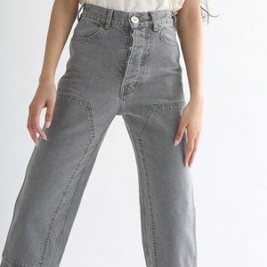 Jesse Kamm Patchfront Handy Pant - American Denim in Smokey Grey